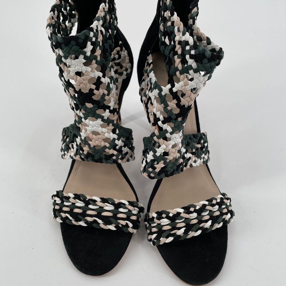 New Sandro Paris Agate Suede Sandals shoe heels 37 - Picture 5 of 11